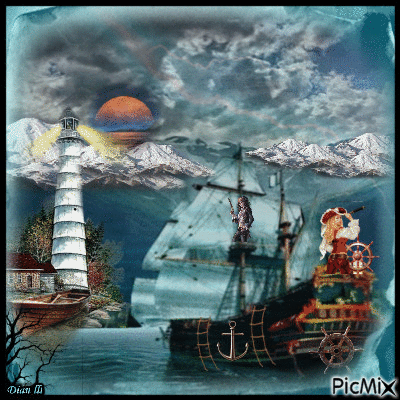 Ship Ahoy.. - GIF animado grátis