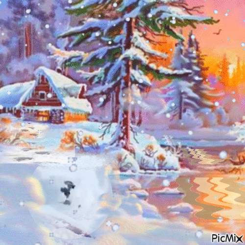 Lovely Winter - Nemokamas animacinis gif