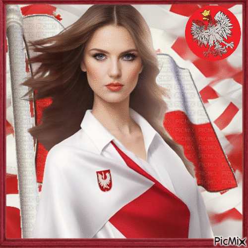 Concours : Drapeau rouge et blanc de la Pologne - Besplatni animirani GIF