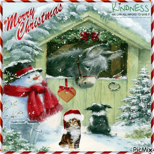 Merry Christmas. Kindness, we can all afford to give it. - Бесплатни анимирани ГИФ