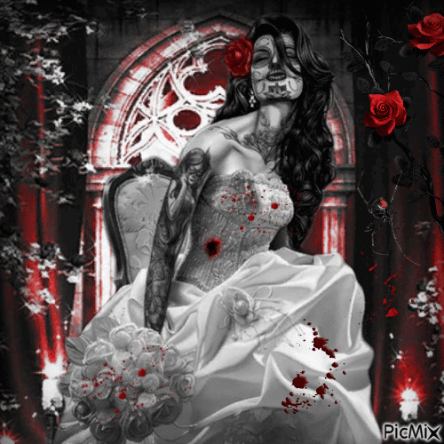 gothic bride - Δωρεάν κινούμενο GIF