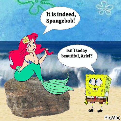 Isn't today beautiful, Ariel? - Nemokamas animacinis gif