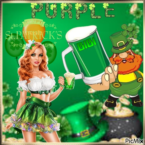 Bonne Saint Patrick Purple - besplatni png