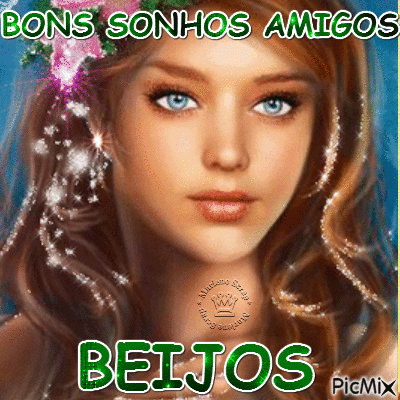BONS SONHOS AMIGOS BEIJOS - Бесплатный анимированный гифка