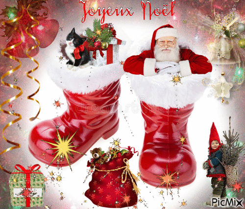 Bottes du Père Noel - Ingyenes animált GIF