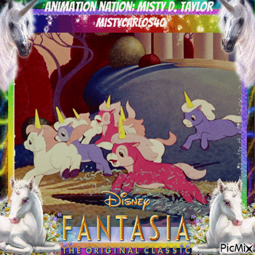 Disney Fantasia Unicorns - Darmowy animowany GIF