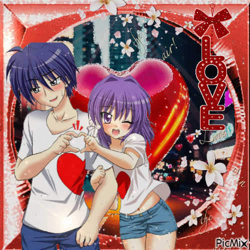 Manga Love - Bezmaksas animēts GIF