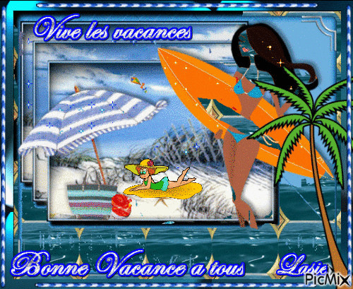 Vive les Vacances ♥♥♥ - Darmowy animowany GIF