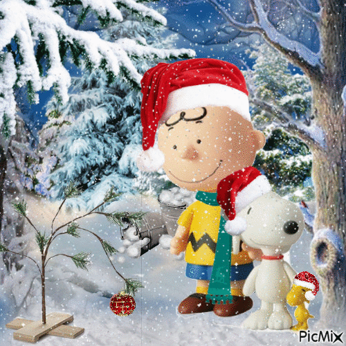 Merry Christmas, Charlie Brown - Gratis animerad GIF
