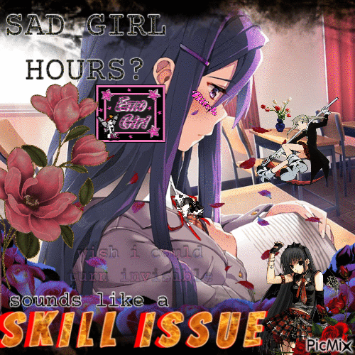 SADNESS IS A SKILL ISSUE - 免费动画 GIF