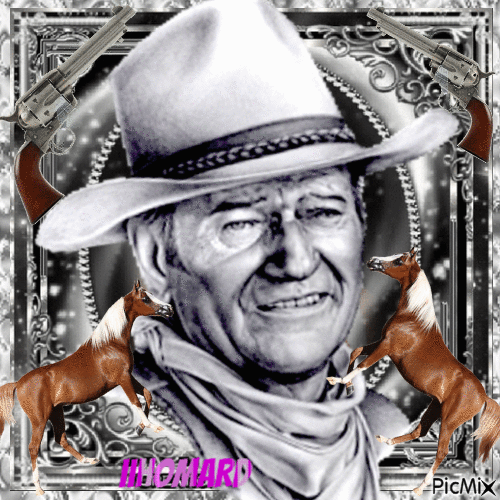 John Wayne - GIF animado gratis