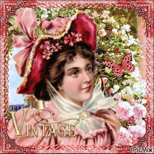 Victorian Woman Portrait - GIF animé gratuit