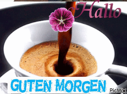 guten Morgen Kaffee - Бесплатни анимирани ГИФ