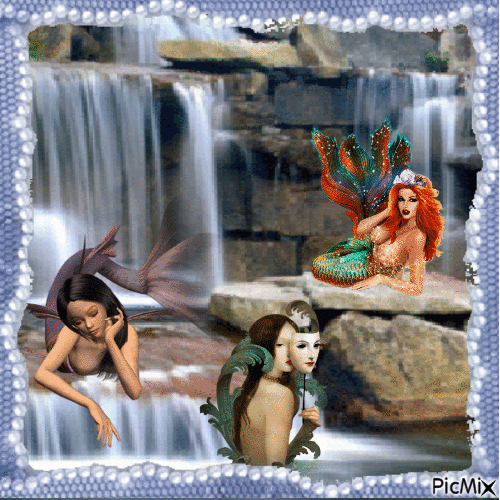 mermaid cave - Zdarma animovaný GIF