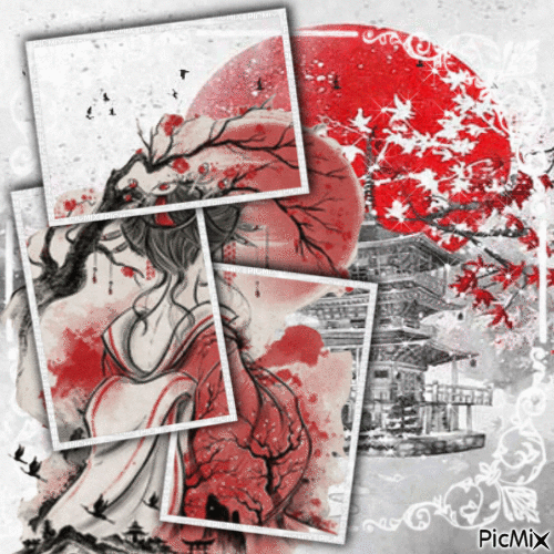 Memories of a Geisha - Бесплатный анимированный гифка