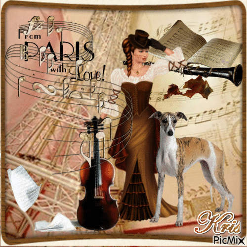 Musical Paris - Δωρεάν κινούμενο GIF