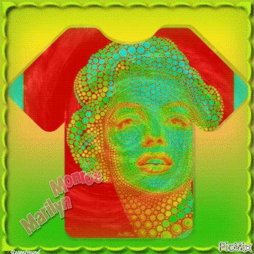 Marilyn Monroe Art - Bezmaksas animēts GIF