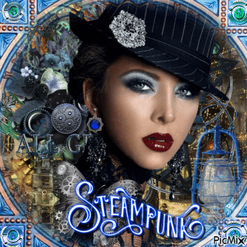 steampunk girl - Δωρεάν κινούμενο GIF