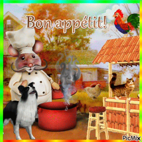 Bon appétit ☺ - GIF animado gratis