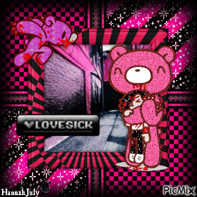 [♥#♥]Lovesick Emo Gloomy Bear[♥#♥] - Free animated GIF
