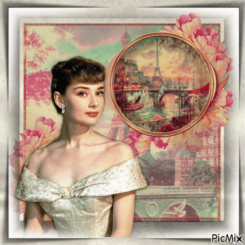 Audrey Hepburn, Actrice Britannique - GIF เคลื่อนไหวฟรี