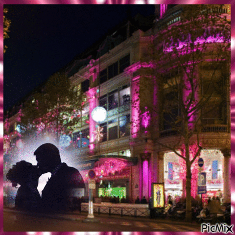 Paris By Night - Ilmainen animoitu GIF