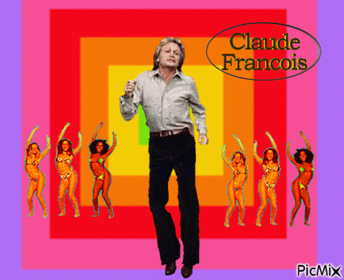 claude françois - GIF animado grátis