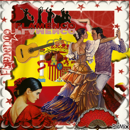 Danseurs de Flamenco - Zdarma animovaný GIF