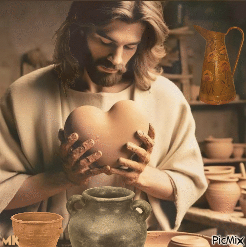 Jesús, el alfarero - GIF animasi gratis