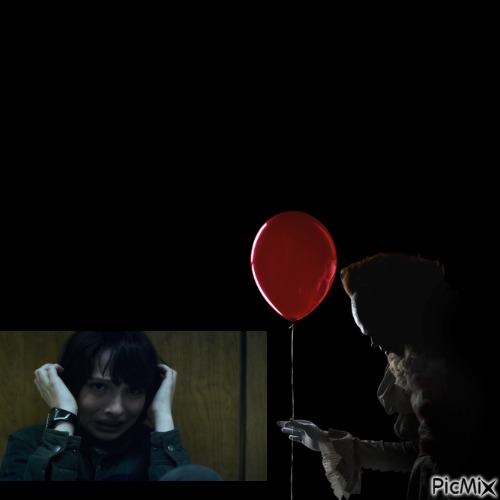 Mike wheeler scared of pennywise - gratis png