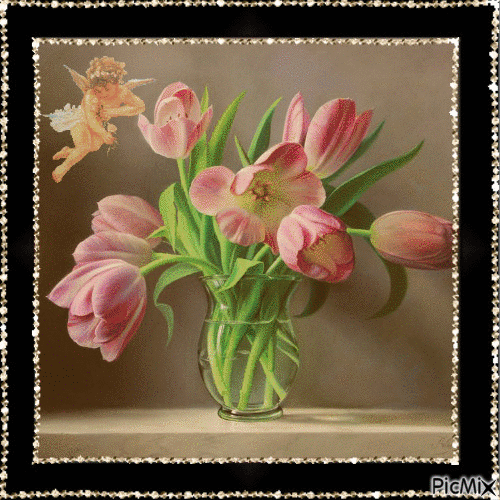 Тюльпаны - Бесплатный анимированный гифка