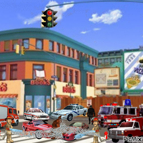 accident de voiture - 無料のアニメーション GIF