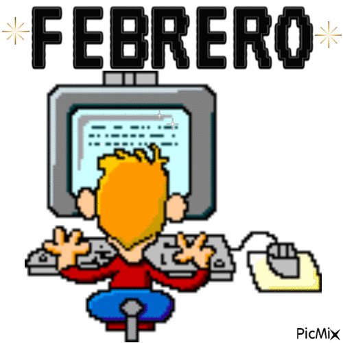 FEBRERO PC - GIF animado gratis