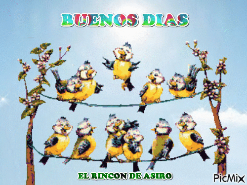 BUENOS DIAS - Darmowy animowany GIF