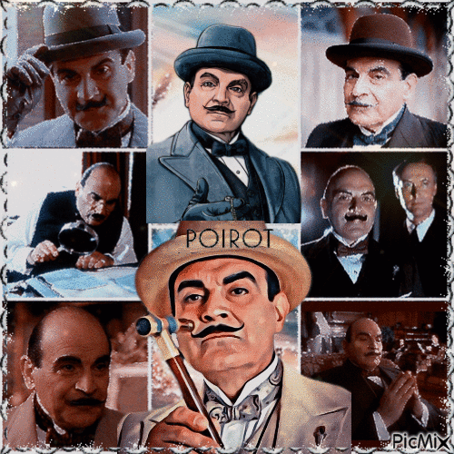 Hercule Poirot - Darmowy animowany GIF