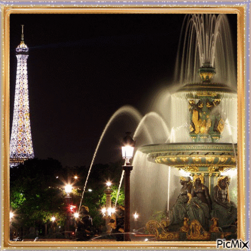 Je t'aime Paris - GIF animasi gratis