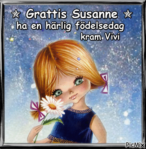 Grattis Susanne 2019 - Gratis animerad GIF