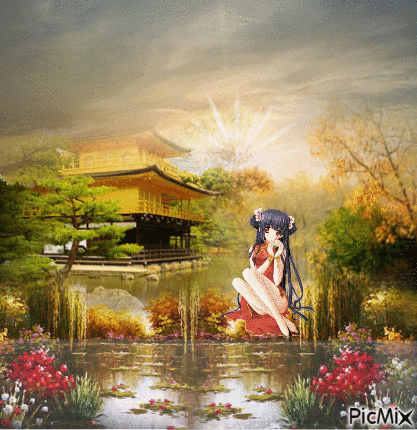 ♥Anime Geisha♥ - GIF animé gratuit