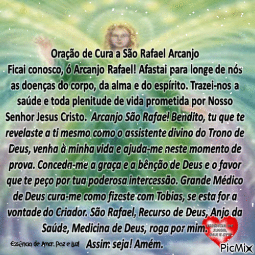 Oração a São Rafael Arcanjo - Бесплатни анимирани ГИФ