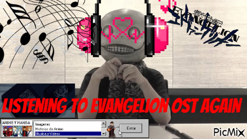 Evangelion OST again - GIF animado grátis
