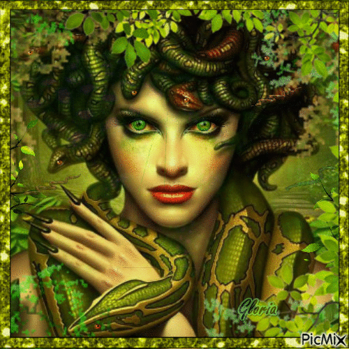 Le serpent vert - Free animated GIF
