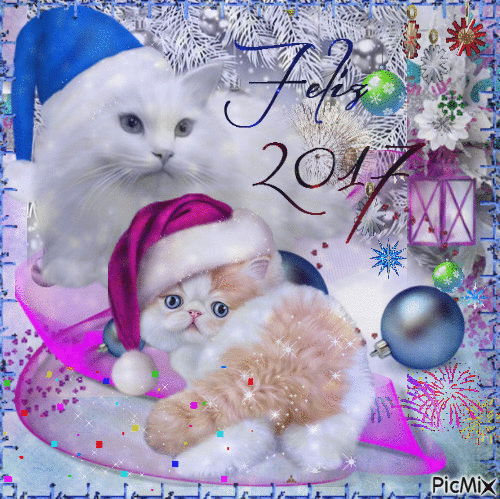 Feliz año nuevo - Ingyenes animált GIF