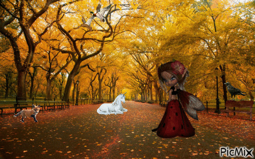 Autumn - Animovaný GIF zadarmo