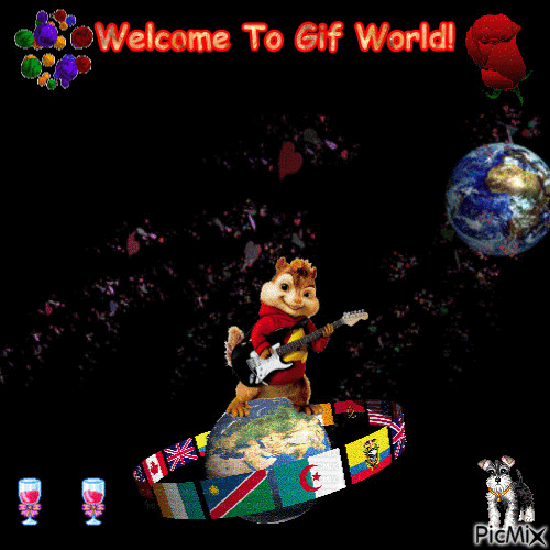 Welcome To Gif World - GIF animado grátis