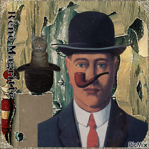 René Magritte - Ilmainen animoitu GIF
