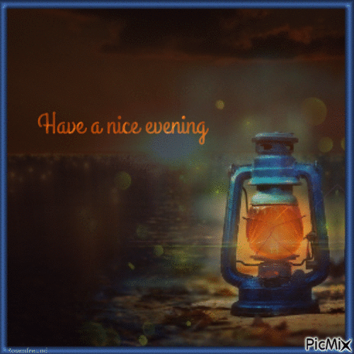 Have a nice evening - GIF animate gratis