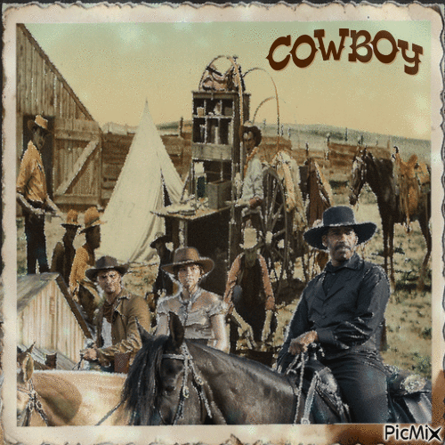 Alter amerikanischer Western (spätes 19. Jahrhundert) - GIF animado grátis