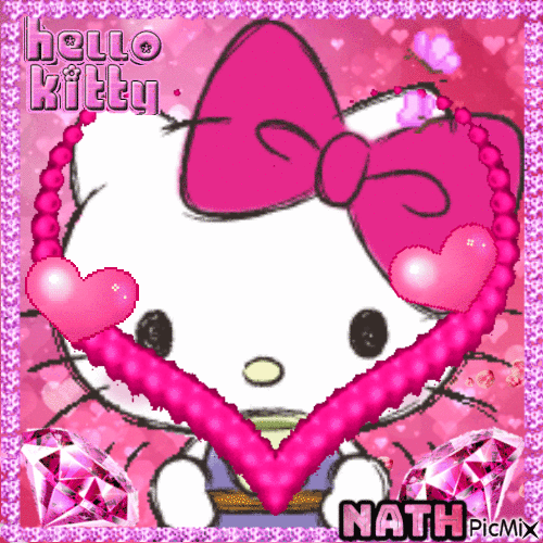 Hello Kitty,concours - GIF animé gratuit