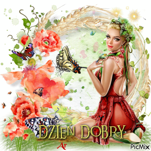 DZIEŃ DOBRY - 無料のアニメーション GIF