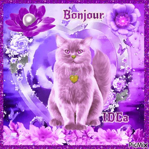 Bonjour les chatons - Bezmaksas animēts GIF